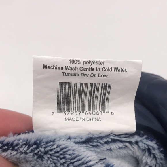 Top Paw Size Large Dog Navy Fleece w/Hood & Pocket Pullover - Picture 6 of 9